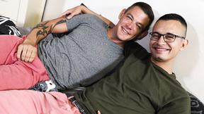 ”Twink man & her older lover having anal sex”