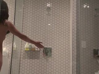Showering in a luxury hotel
