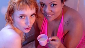 enema with milk and water