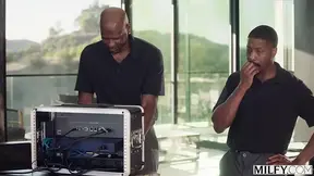 MILFY Sexy Blonde Housewife Melissa Stratton Gets Double Teamed By Two Massive BBCs