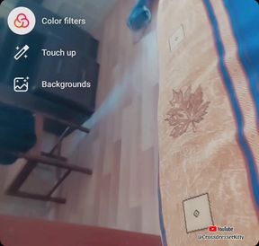 Video Call with My Fan From Social Media Having Fun Striptease Masturbating for Him on Camera Without Using Hands with Cute Cock