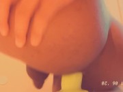 Transgirl creams fat ass