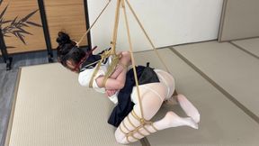 Straight Arm Plus Japanese Reverse Tie Folded Leg Semi-suspension