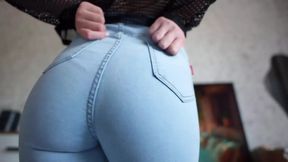 Jeans Face Sitting POV! Perfect Ass Jeans Try on Haul