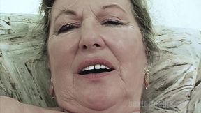 granny is horny for stiff cum cock