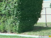 StrandedTeens - Teen loses her dog and finds a cock