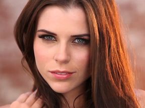 Sexy brunette models give a full striptease for Playboy