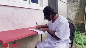 quack doctor fist stripper in process of treating her