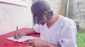 quack doctor fist stripper in process of treating her