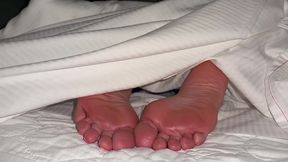 POV Pervert Sneaks Up On Sleepy Soft Sexy Wrinkled Soles - Pulls Covers For Massage &amp; Playful Tickling! (Preview)