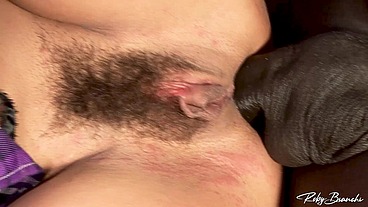 Beautiful Italian slut enjoying a big black cock
