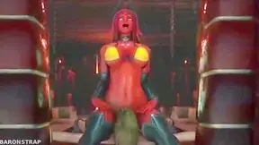 Succubus Dominates Elf Servant to Ignite Fiery Lust in Dark Ritual