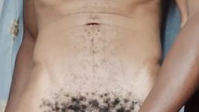 Big Cock Man Moans While Cum Spreads on Face and Ass