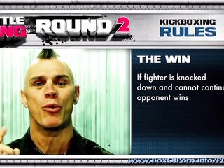 Victoria White Bangs A Fighting Champ - Right In The Midst Of The Octagon!