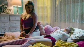 ”My TS Girlfriend lies there with a big boner”