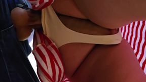 Unknown Guy Stuck His Dick Inside My Panties in Public Between Bus Stations