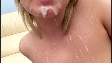 Emily Evermoore Gangbang Blowjob and Cum Swallowing