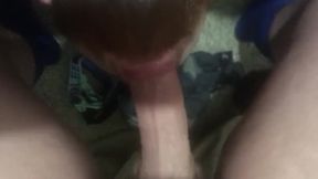 Step Brutha Caught me Masturbating off and Throated my Hard-On Til I came