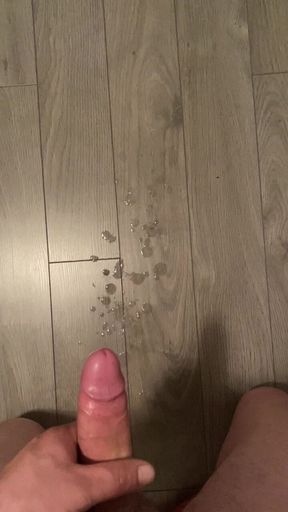 Cumshot on the floor