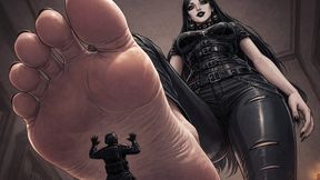 Goth Giantess Girlfriend Crushes You Under Her Massive Feet – POV Crush & Worship AI