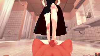 POV: ヨル・フォージャーがKoikatsuの公衆トイレでアマゾンスタイルであなたの上に乗る.