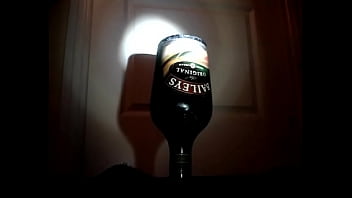 Bailey bottle in ass