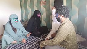 Two Muslim Bhabhis Wearing Burqas Got Fucked Together in *** Blowjob Doggy Style Boobs Hindi Audio