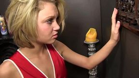 Making a gorgeous blow job, she sucked him like never before, bringing herself to the peak...