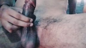 Indian Village Boy Erecting His Cock Before Sex with Girlfriend