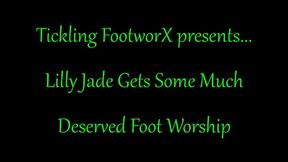 Lilly Jade Gets Some Much Deserved Foot Worship