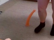 Playing with my new Horse Dildo from Amazon