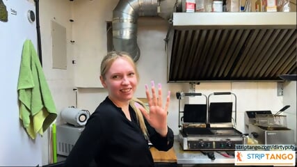 Beautiful College Girl Licks Hot College Babe - During Their Work In A Fast Food! - Alice Miller  seduction