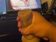 Watching Some hentai using my stroker