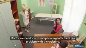 Fake Hospital - Brunette Penelope Cash Turns a Routine Hospital Visit Into a Voyeur Lesbian Uniform Work Pussy Licking Session