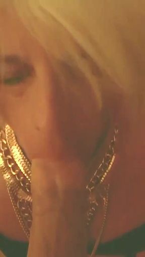 Mature CD Tanya Nite goes wild on a random cock