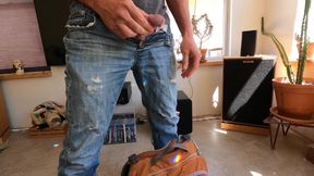 Cum on a Wet Jeans Hike with Me