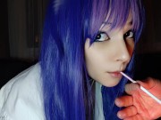 Hot Egirl being fed cigarette by stepdad (full vid on my 0nlyfans/ManyVids)