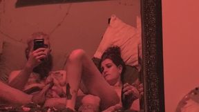 Mirror mutual masturbation and BJ