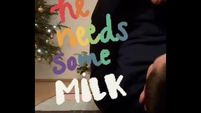 A Sub&rsquo_s Christmas Ritual: Milk &amp_ Obedience