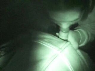 Public oral-job outside the art museum... nearly got caught!