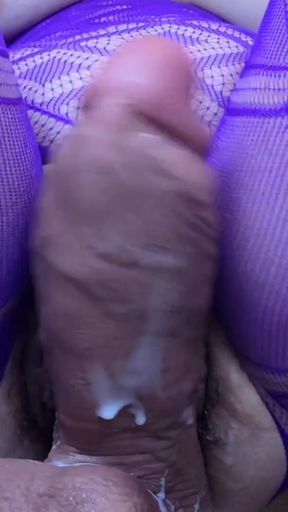 Taking a massive Wildolo Dildo Balls Deep, Extreme Stretching, Creamy Finish &amp; Closeup Of Fat Hairy Pussy Destruction   Clip 3