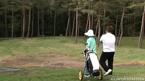Golf Guy Takes Break To Fuck Adorable Japanese Cutie Hardly