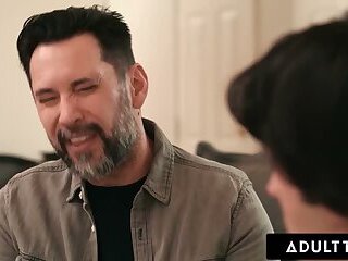 ADULT TIME - Virgin Boy Teams Up With Fuck Horny Blindfolded Stepmom Dana Vespoli