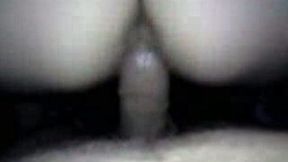 My hot pale skin curvy wife jiggles with her juicy butt on my cock