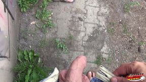 German Scout - Blonde Tattooed Bombshell Seduce to Outdoor Sex by Stranger