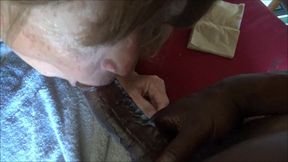 Young Black Dick Milk Cools off Hot GILF Asshole