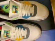 Giving love to my AirMax 90 Peace and Love