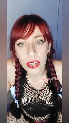 Shyyfxx Din Femdom Kreste Ydmyger Dig, Mens Du Behager Hende JOI CEI Countdown Del 1