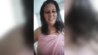 having fun with the towel