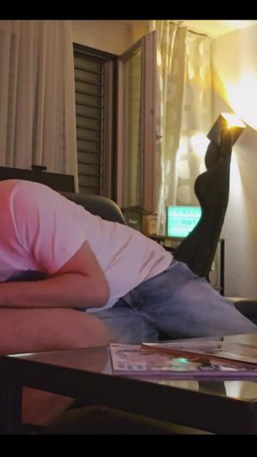 Memorable moment from "Straight Guy Who I Helped Out Once Comes Over Again"